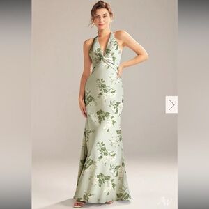 ✨ New AW Bridal Largo Dress Sage Green Floral Mermaid Gown | New without tag